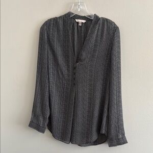 Banana Republic Black and White Patterned Top